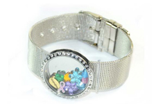 New style fashion stainless steel living locket bracelet