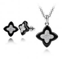 Ceramic jewelry sets 925 sterling silver jewelry nano ceramic jewelry sets