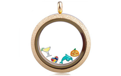 2015 New design locket stainless steel memory living gold locket pendant