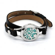 Essential Oil diffuser bracelet stainless steel bracelet leather strap diffuser bangle