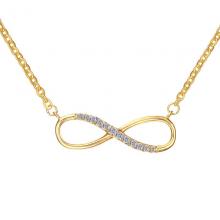 Stianless steel necklace infinity pendant for women