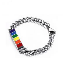 Stainless steel jewelry enamel fashion bracelet bangle
