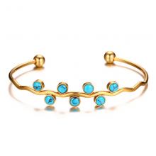 Stainless steel jewelry women kallaite bracelet