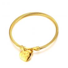 Stainless steel jewelry women heart bracelet