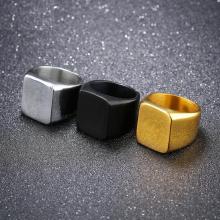 Stainless steel ring men plate cool ring