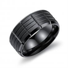 Stainless steel ring custom engraved initial ring for women